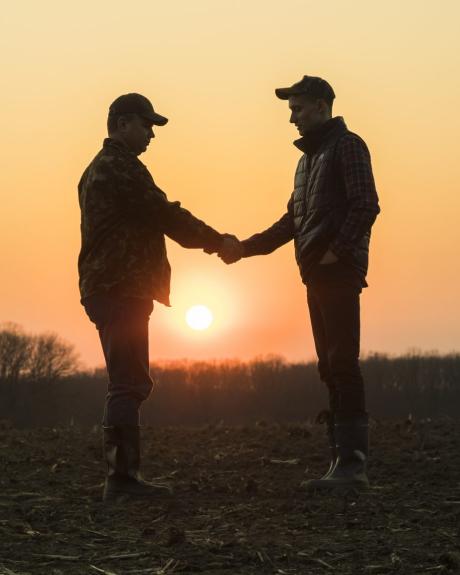 Farmers Shaking Hands